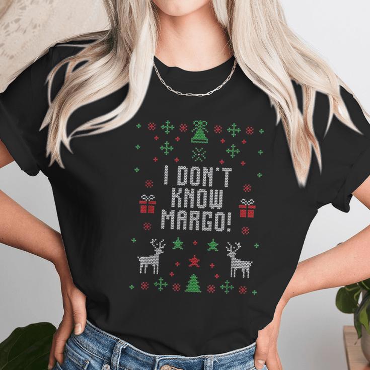 Funny Christmas Vacation I DonKnow Margo Women T-Shirt Gifts for Women