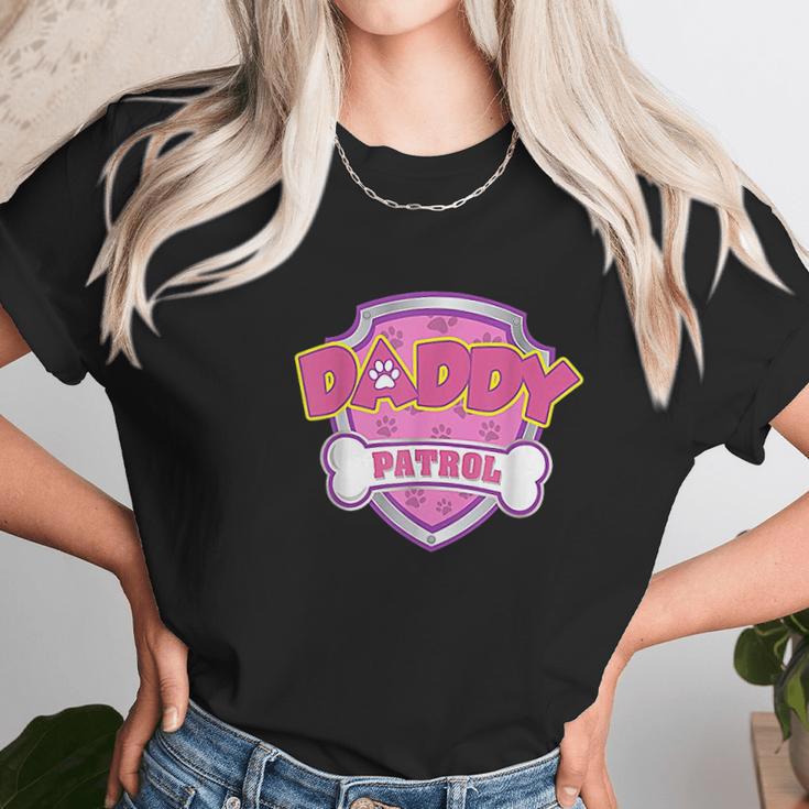 Funny Daddy Patrol Dog Mom Dad For Men Women Women T-Shirt Gifts for Women