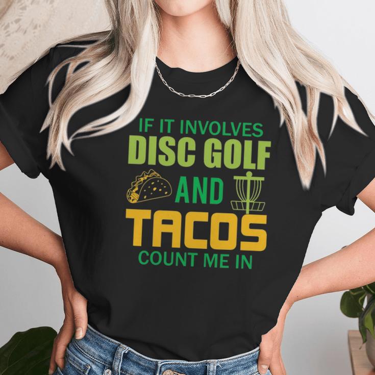 Funny Disc Golf Mens Taco Lover Frisbee Golfer Women T-Shirt Gifts for Women