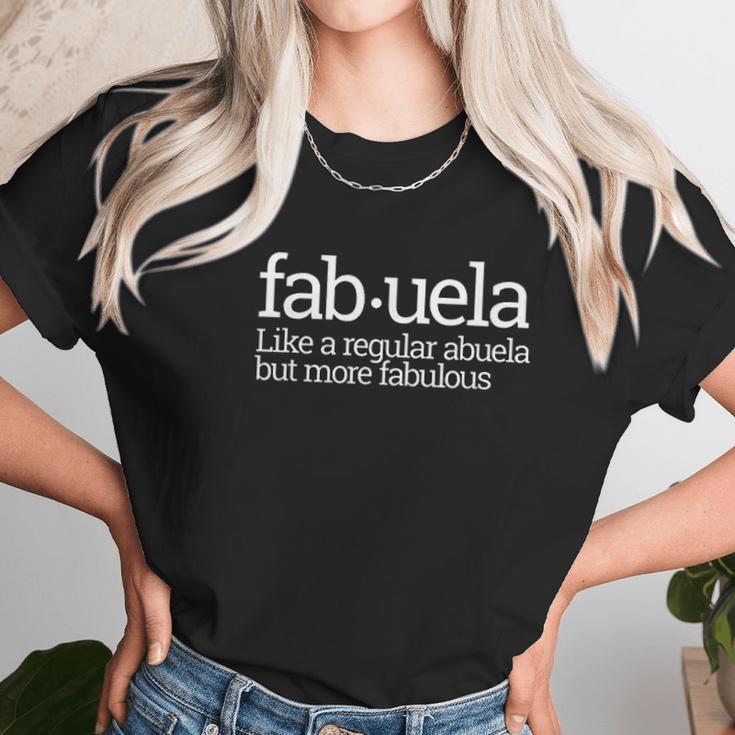 Funny Fabuela Fabulous Abuela Spanish Grandma Gift Idea Women T-Shirt Gifts for Women