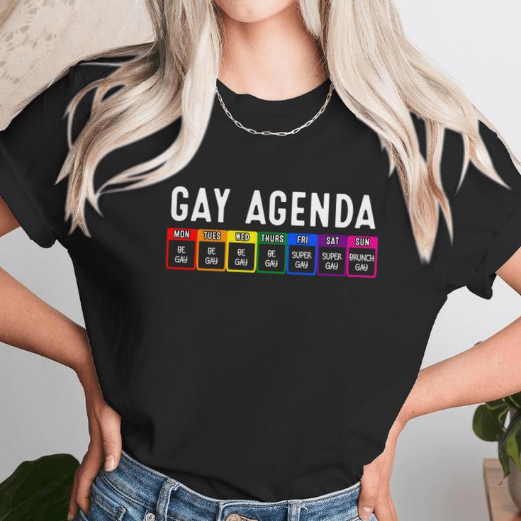 Funny Gay Gift For Women Men Lgbt Pride Feminist Agenda Homo Cute Gift Women T-Shirt Gifts for Women