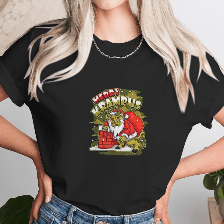 Funny Gift Christmas Merry Krampus Xmas Joke Kids Women Women T-Shirt Gifts for Women