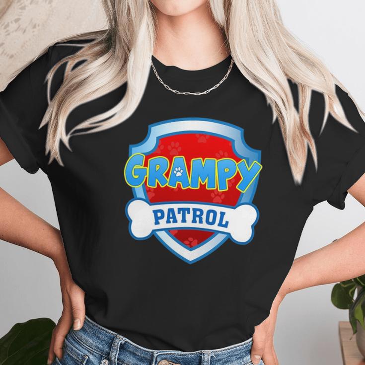 Funny Grampy Patrol Dog Grandpa For Men Women Men Women T-Shirt Graphic Print Casual Unisex Tee Women T-Shirt Gifts for Women