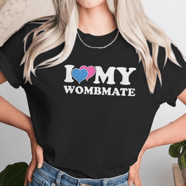 Funny I Love My Wombmate Twin Brother Sister Womb Mates Women T-Shirt Gifts for Women