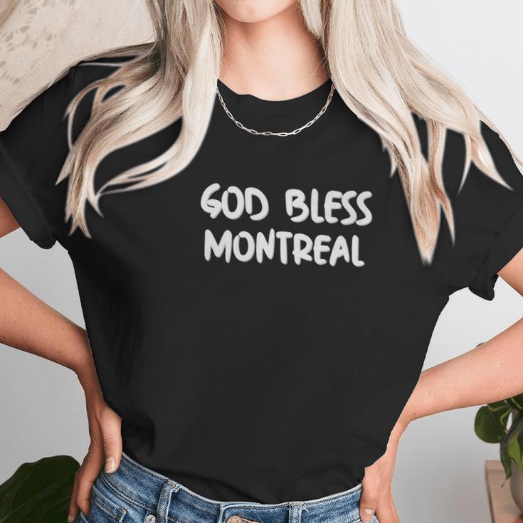 God Bless Montreal Women T-Shirt Gifts for Women