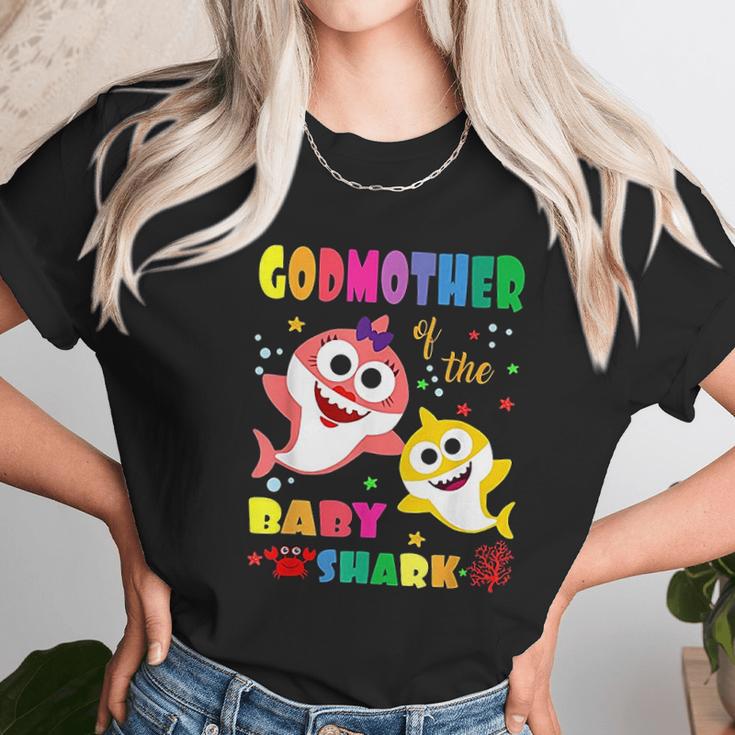 Godmother Of The Baby Shark Birthday Women T-Shirt Gifts for Women