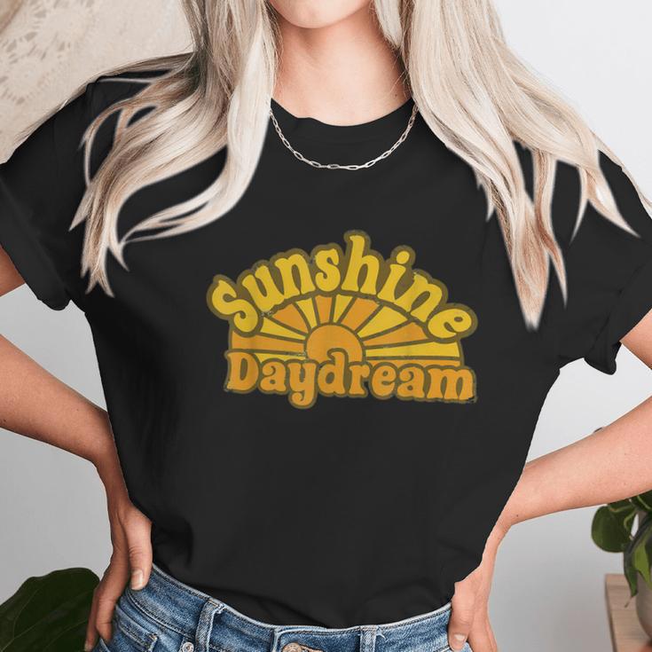 Grateful Sunshine Daydream Sunflower Rock Women T-Shirt Gifts for Women