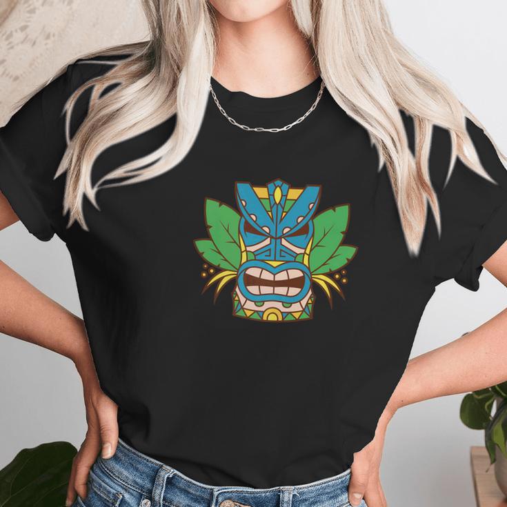 Hawaiian Tiki God Totem Women T-Shirt Gifts for Women