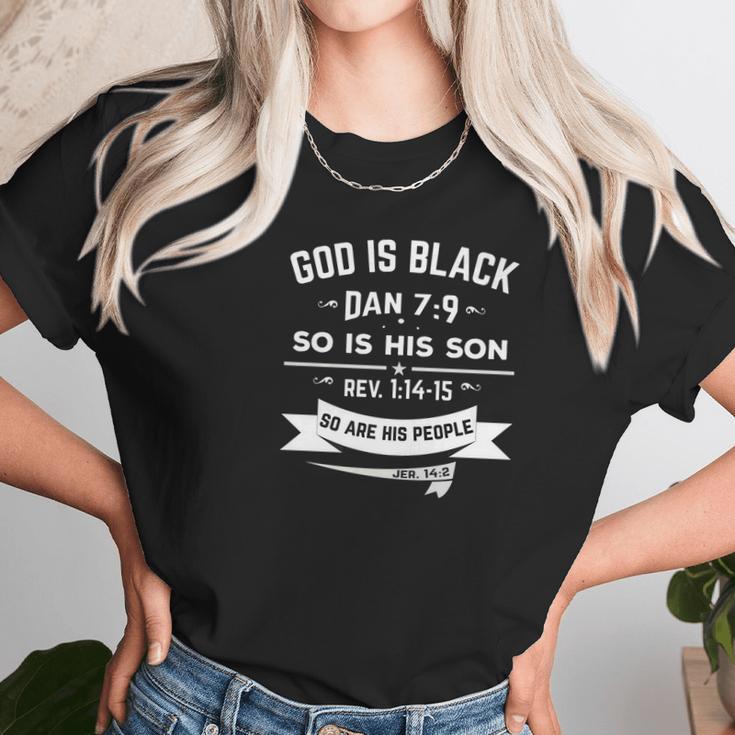 Hebrew Israelite Clothing Women Girls God Is Black Women T-Shirt Gifts for Women