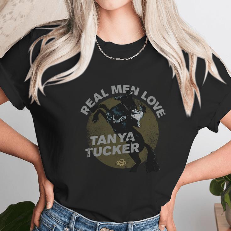 Horse Real Men Love Tanya Tucker Shirt Women T-Shirt Gifts for Women