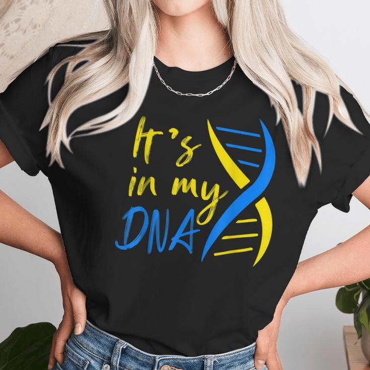 Its In My Dna Support Ukraine I Stand With Ukraine Men Women T-Shirt Graphic Print Casual Unisex Tee Women T-Shirt Gifts for Women