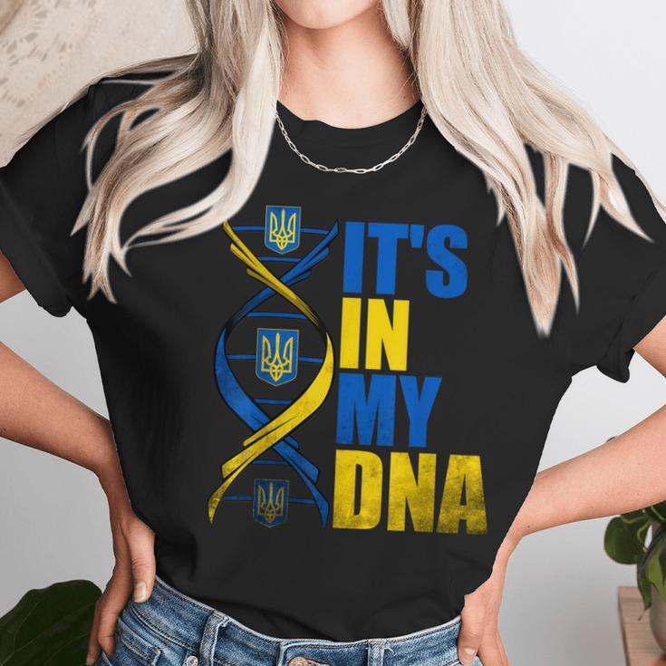 Its In My Dna Ukrainian Support Ukraine Stand With Ukraine Men Women T-Shirt Graphic Print Casual Unisex Tee Women T-Shirt Gifts for Women