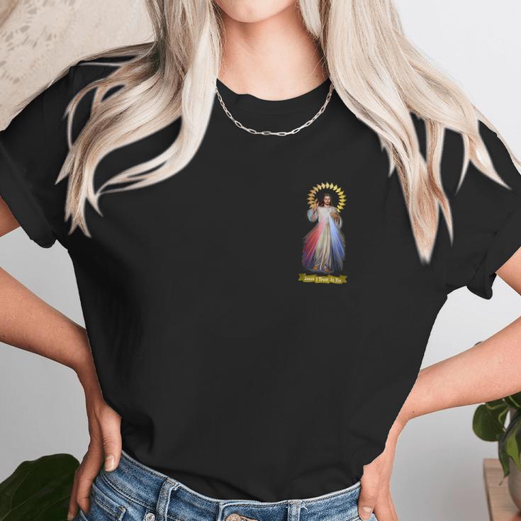 Jesus Divine Mercy Saint Faustina Catholic Prayer 01 Women T-Shirt Gifts for Women