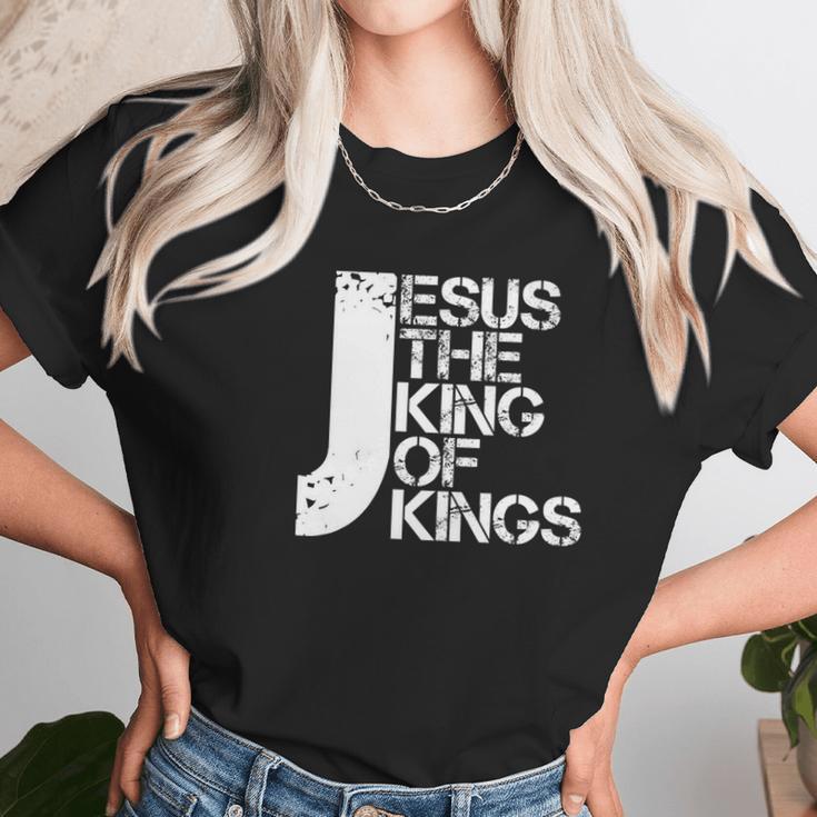 Jesus Is The King Christian I Love Jesus Women T-Shirt Gifts for Women