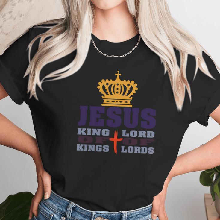 Jesus King Of Kings Lord Of Lords Back Only Women T-Shirt Gifts for Women