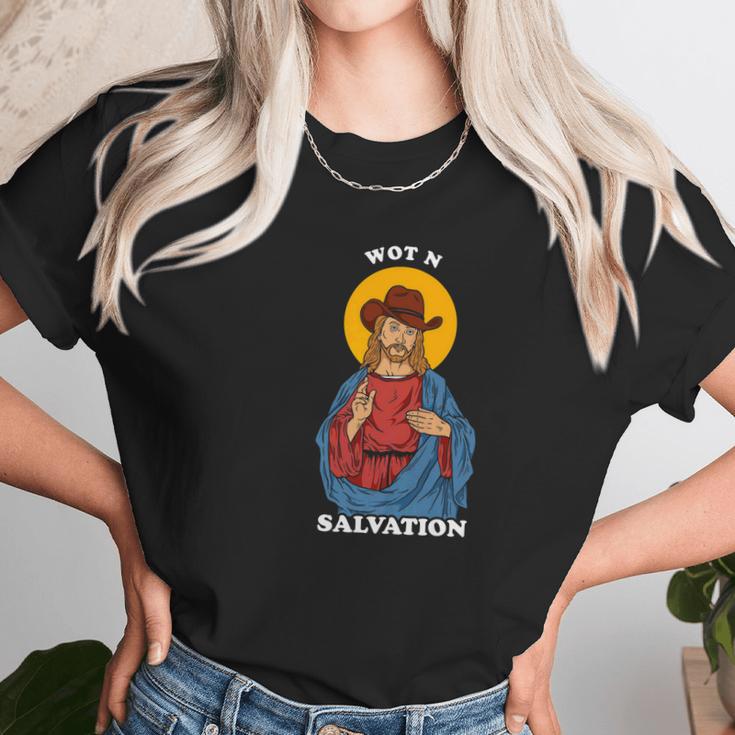 Jesus What In Tarnation Meme Wot N Salvation Women T-Shirt Gifts for Women