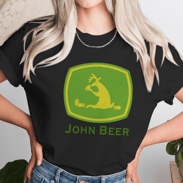 John Deere Parody John Beer Shirt Women T-Shirt Gifts for Women