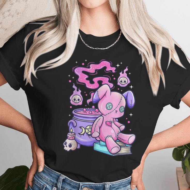 Kawaii Pastel Goth Cute Creepy Witchy Bear Men Women T-Shirt Graphic Print Casual Unisex Tee Women T-Shirt Gifts for Women