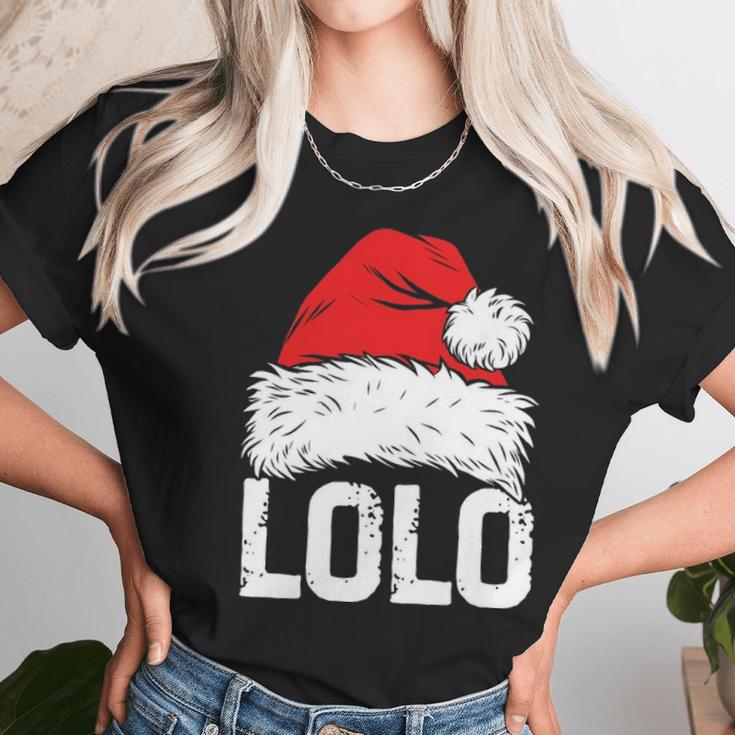 Lolo Santa Christmas Family Xmas Gifts Women T-Shirt Gifts for Women