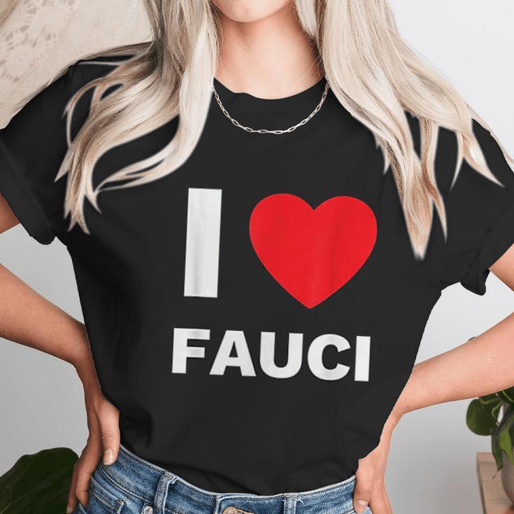 I Love Fauci Dr Anthony Fauci Tony Fauci Christmas Gift Women T-Shirt Gifts for Women