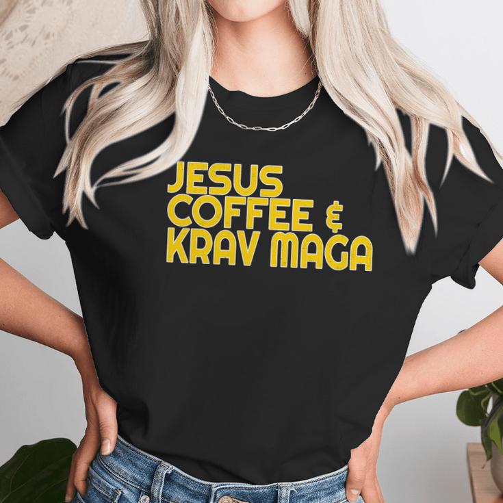 I Love Jesus Coffee Krav Maga Mixed Mma Sparring Tee Women T-Shirt Gifts for Women