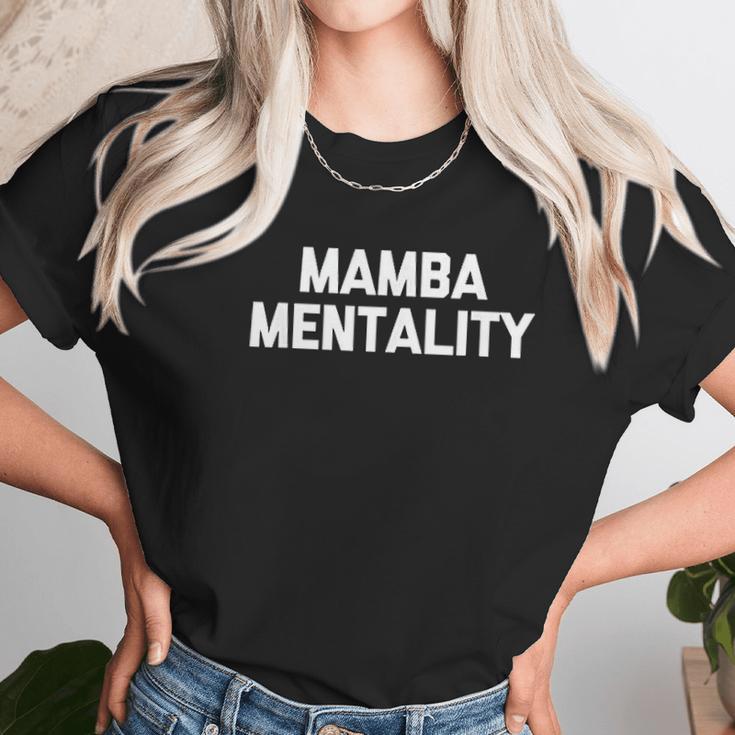 Mamba Mentality Funny Saying Sarcastic Snake Mamba Women T-Shirt Gifts for Women