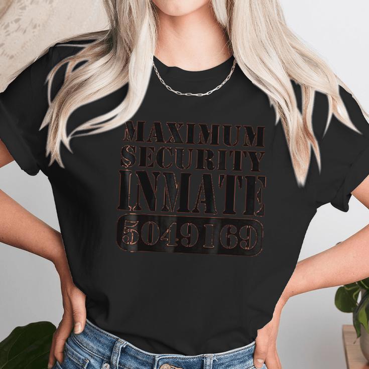 Maximum Security Inmate Halloween Women T-Shirt Gifts for Women