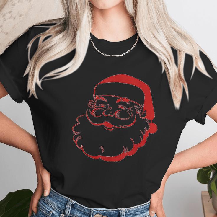 Merry Christmas Santa Claus Saint Nick Father Xmas Holiday Women T-Shirt Gifts for Women