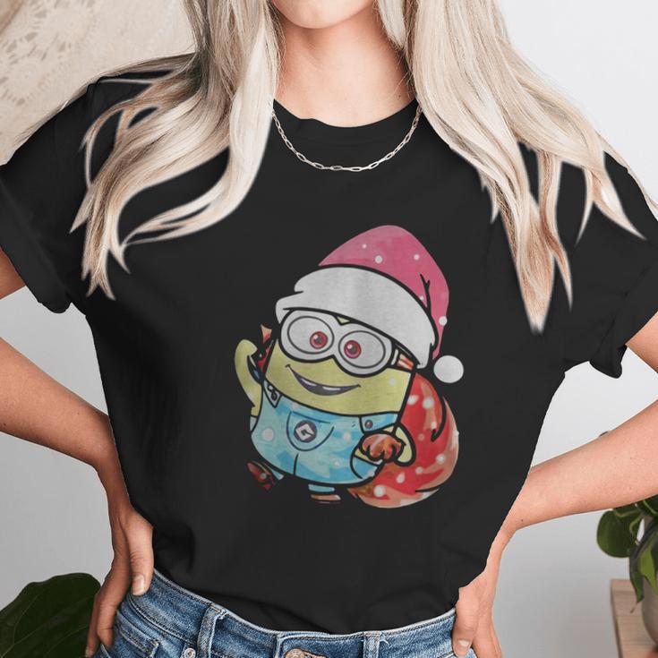 Minion Santa Christmas Women T-Shirt Gifts for Women