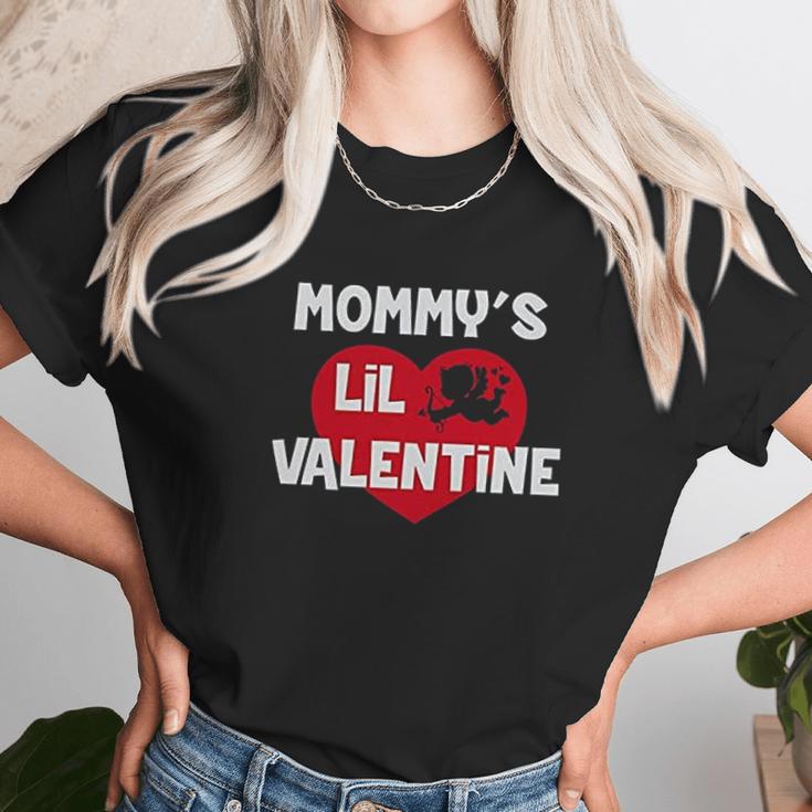 Mommys Lil Valentine Cute Valentines Day Women T-Shirt Gifts for Women