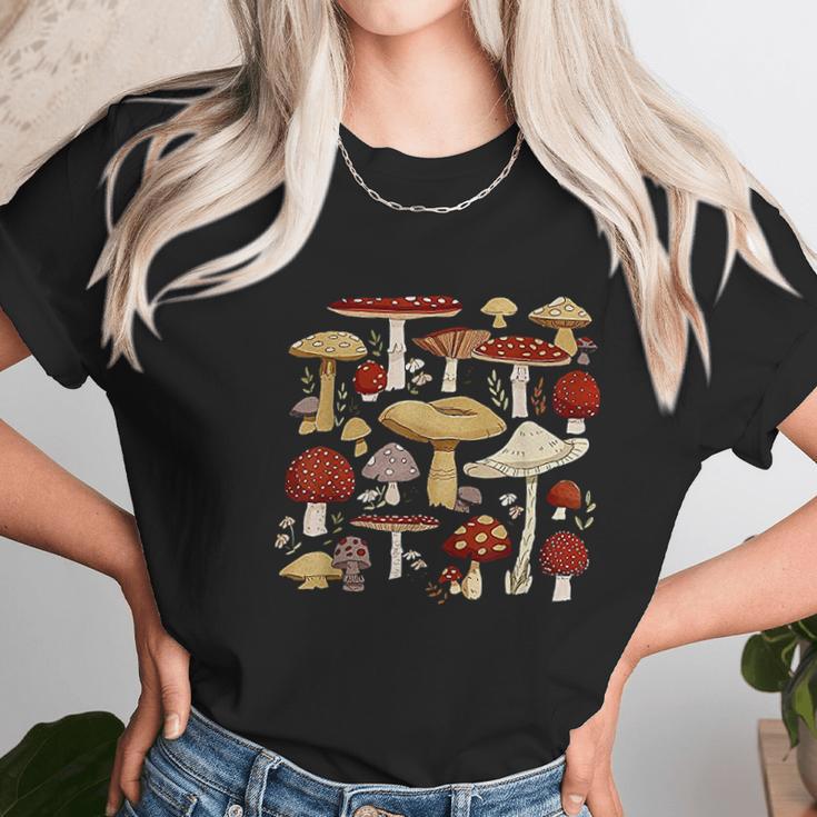 Mycology Shrooms Mushroom Women T-Shirt Gifts for Women