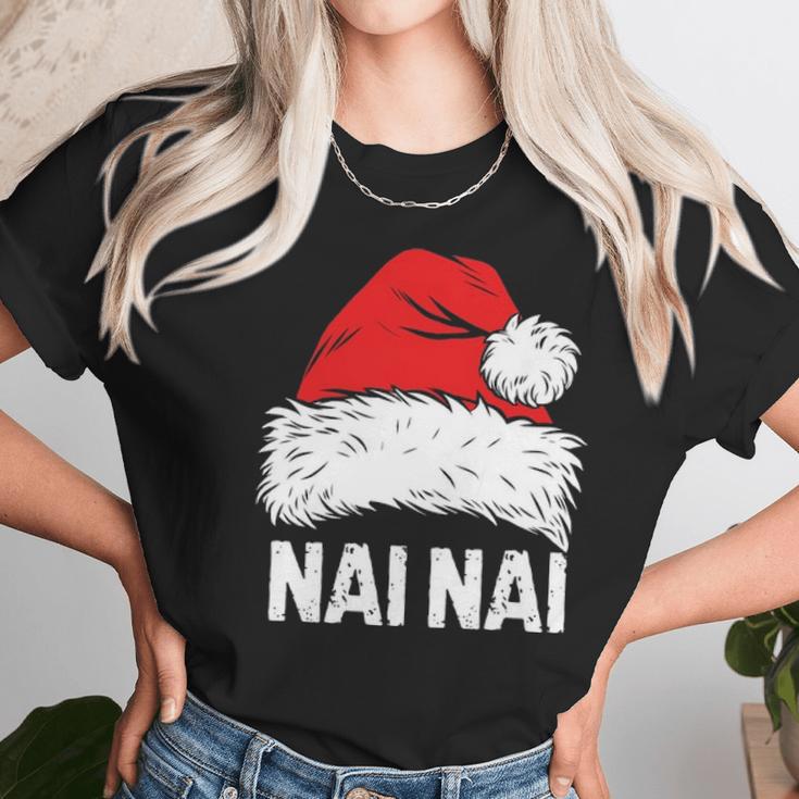 Nai Nai Santa Christmas Family Xmas Gifts Women T-Shirt Gifts for Women