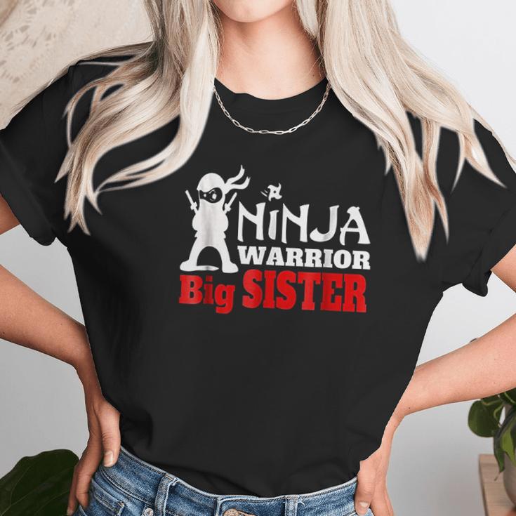 Ninja Warrior Big Sister Fun Family Women T-Shirt Gifts for Women