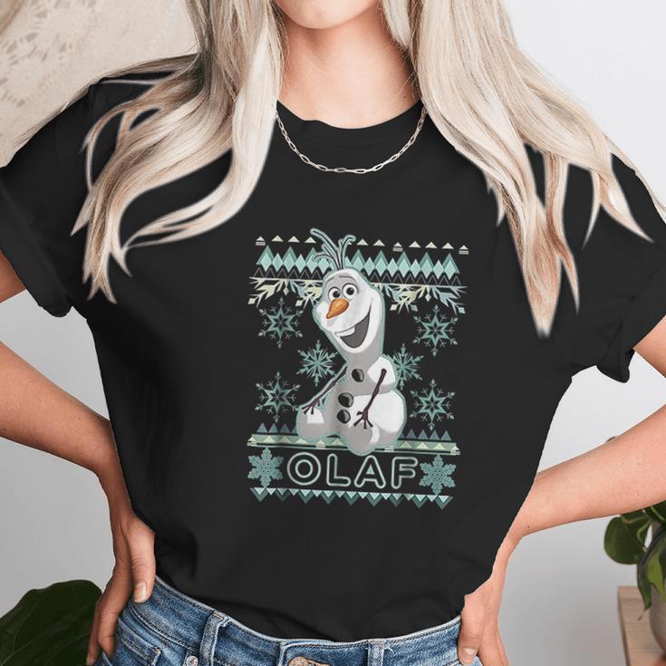 Olaf Christmas Graphic Women T-Shirt Gifts for Women