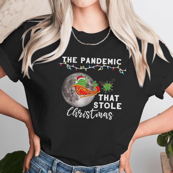 Pandemic That Stole Christmas Ugly Gift Xmas Women T-Shirt Gifts for Women