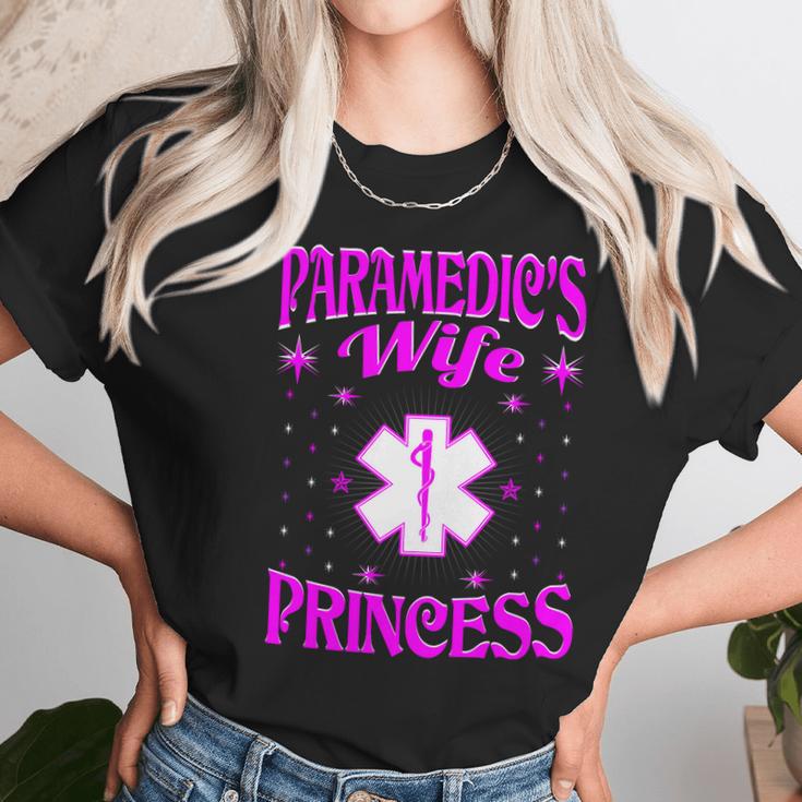 Paramedics Wife Princess Valentine Gift Women T-Shirt Gifts for Women