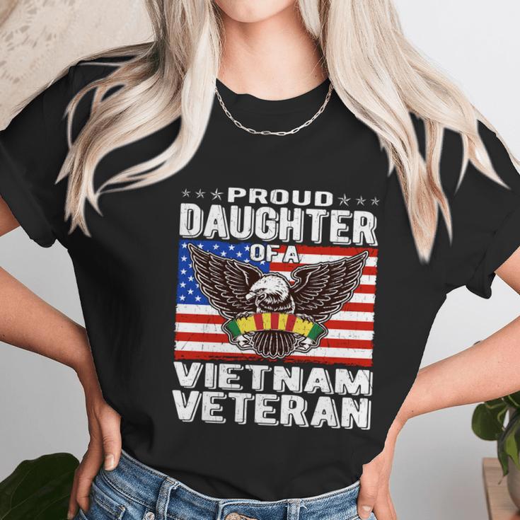 Proud Daughter Of A Vietnam Veteran Patriotic Military Funny Gift Women T-Shirt Gifts for Women