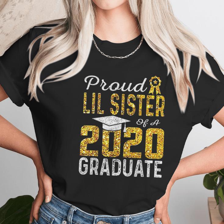 Proud Lil Sister Of A 2020 Graduate Women T-Shirt Gifts for Women