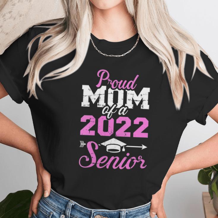 Womens Proud Mom Of A 2022 Senior Graduation Class V-Neck Women T-Shirt Gifts for Women