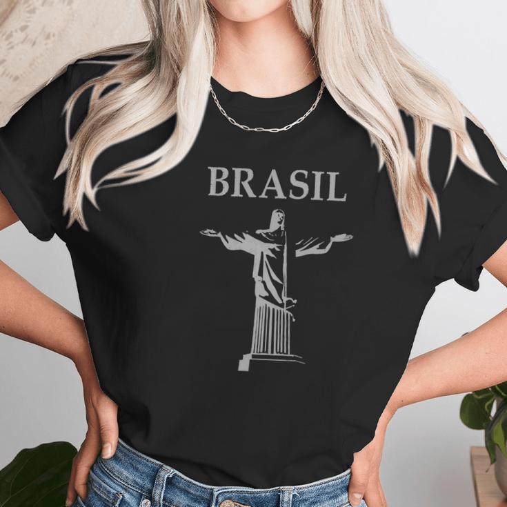 Rio Brasil Jesus The Redeemer Statue Jesus Tee Women T-Shirt Gifts for Women