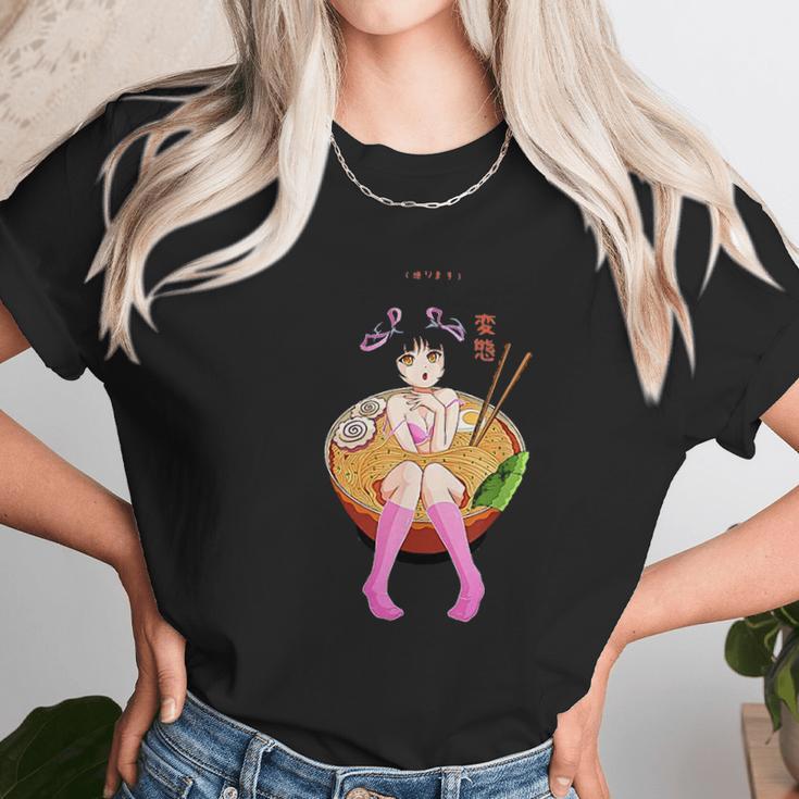 Send Noods Design Ramen Noodle Bowl Shabu Shabu Anime Hentai Women T-Shirt Gifts for Women