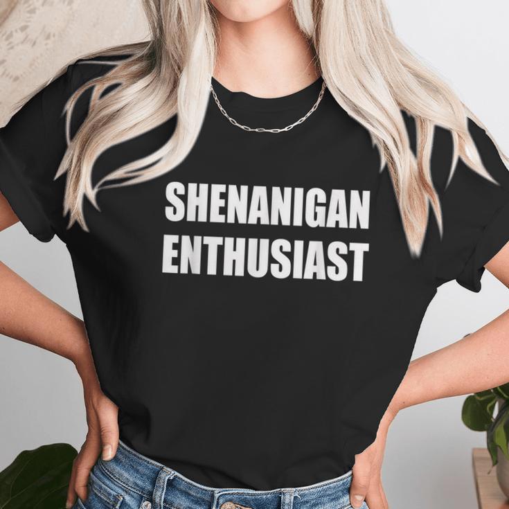 Shenanigan Enthusiast St Patricks Day Beer Graphic Design Printed Casual Daily Basic Women T-Shirt Gifts for Women