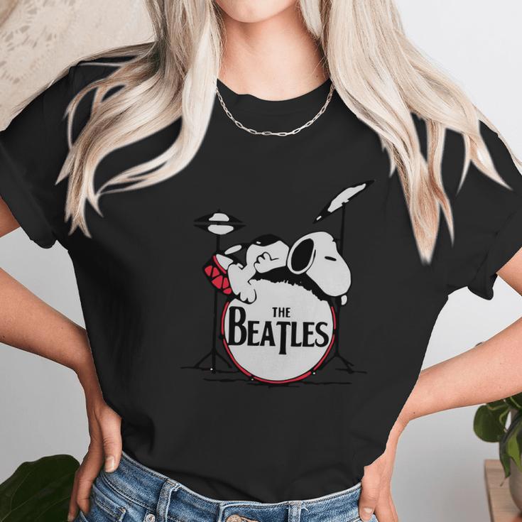 Snoopy Sleeping On The Drum Still Miss Ringo Starr The Beatles Shirt Women T-Shirt Gifts for Women