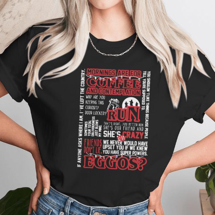 Stranger Things Best Quotes V1 Man Men Woman Women Boy Girl Father Dad Mother Mom Grandfather Grandmother Christmas T-Shirt Women T-Shirt Gifts for Women