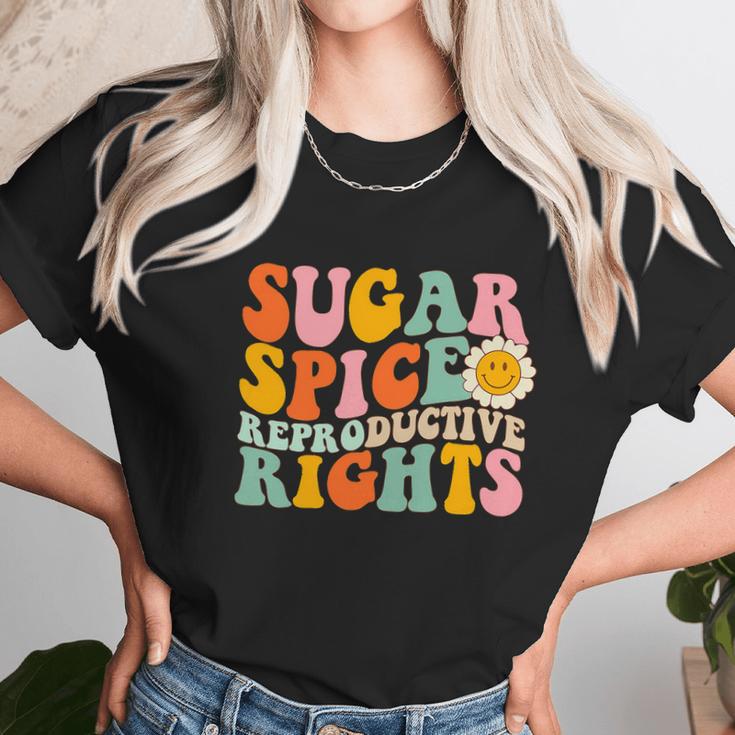 Sugar Spice Reproductive Rights Pro Choice Pro Roe Abortion Rights Smile Flower Women T-Shirt Gifts for Women