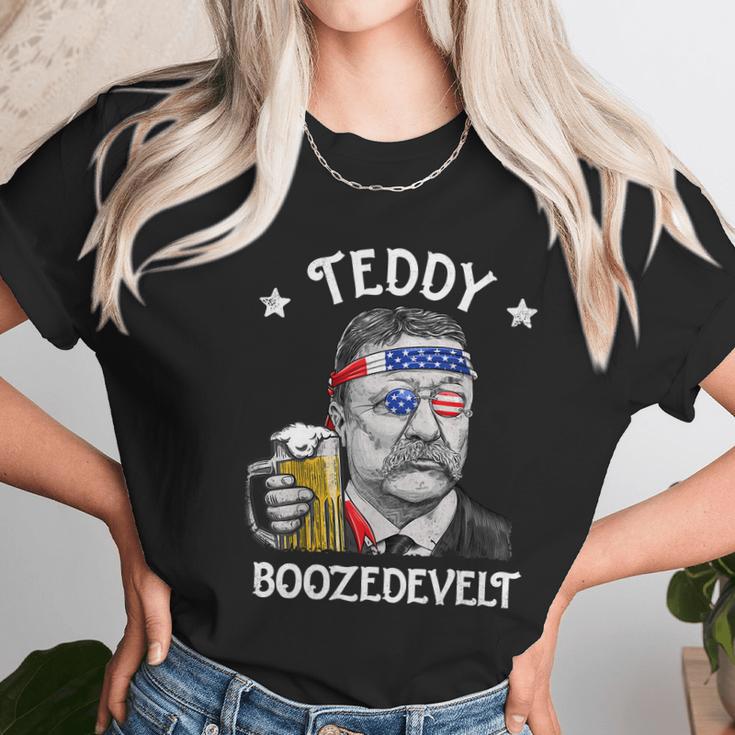 Teddy Boozedevelt Theodore Roosevelt 4Th Of July Men Women Tshirt Women T-Shirt Gifts for Women