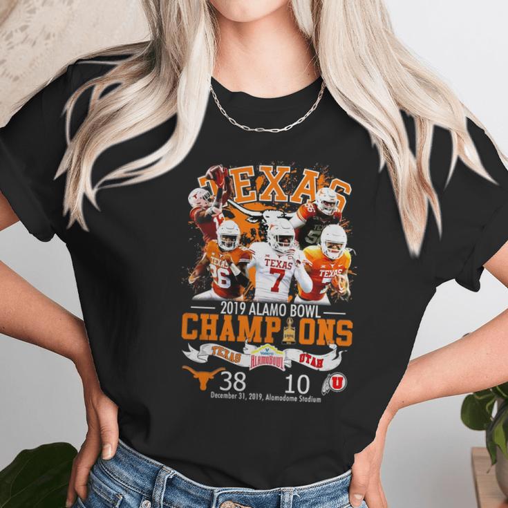 Texas 2019 Alamo Bowl Champions Texas Vs Utah Shirt Women T-Shirt Gifts for Women