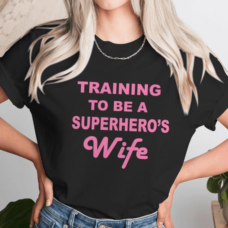 Training To Be A Superheros Wife Women T-Shirt Gifts for Women