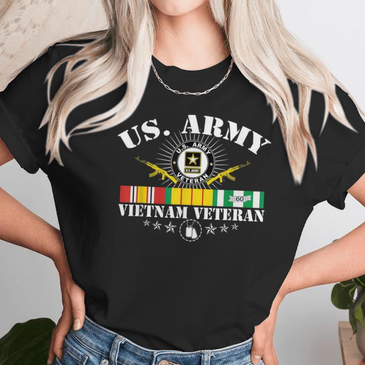 Us Army Vietnam Veteran Usa Flag Vietnam Vet Flag Men Women Women T-Shirt Gifts for Women