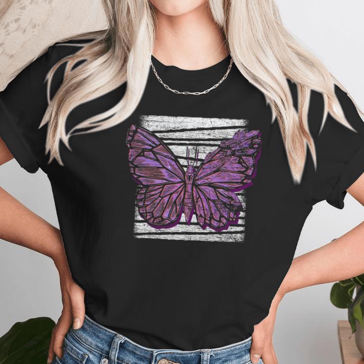 Vaporwave Japanese Pretty Butterfly Kawaii Pastel Goth Women T-Shirt Gifts for Women